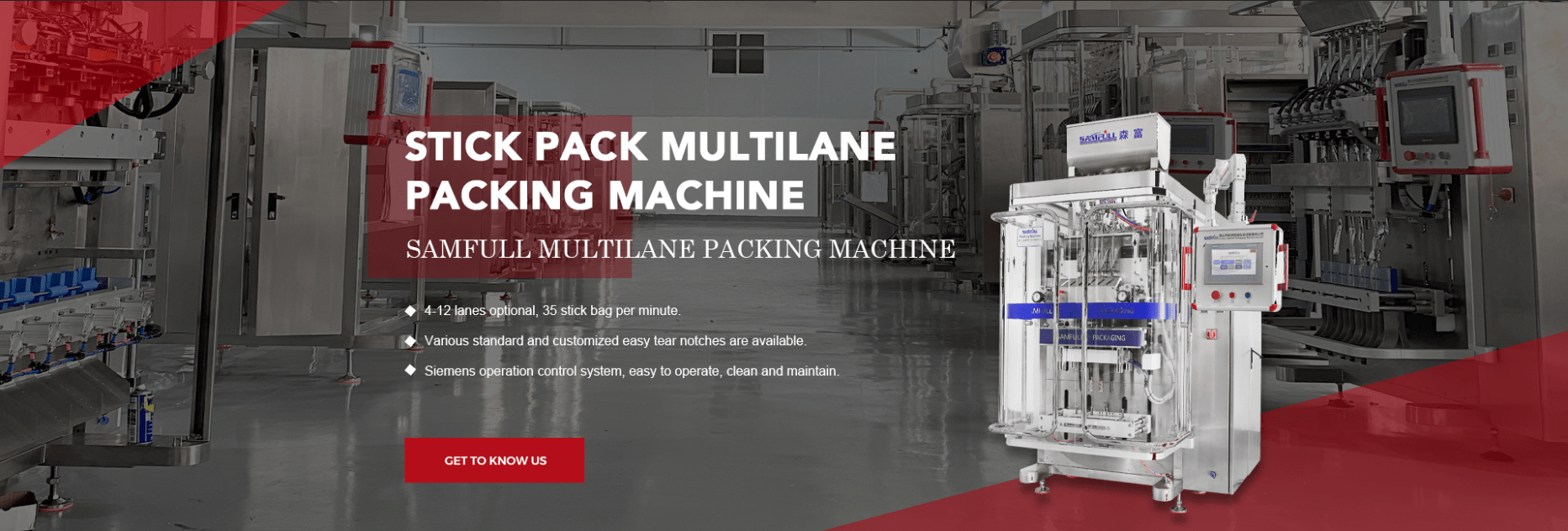 Stick Pack Multilane Packing Machine