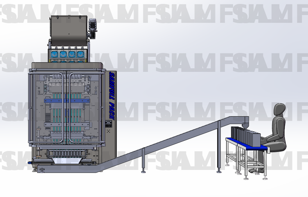 Honey Stick Packaging Line Application (Bulk 100 Sticks Random Cartoning Solution)