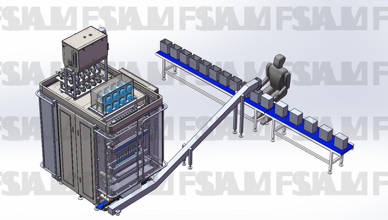 Honey Stick Packaging Line Application (Bulk 100 Sticks Random Cartoning Solution)