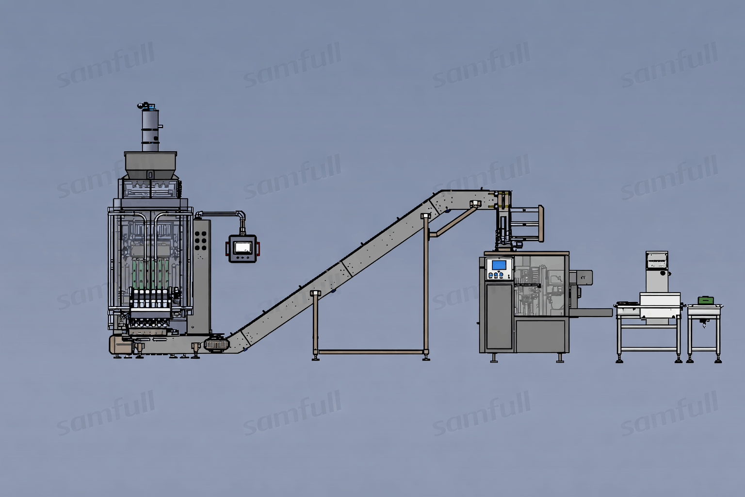 Multi-Lane Stick Packs into Premade Pouch Solution | Powder Stick Pack Packaging Line Multi-Lane Stick Packs into Premade Pouch Solution | Powder Stick Pack Packaging Line