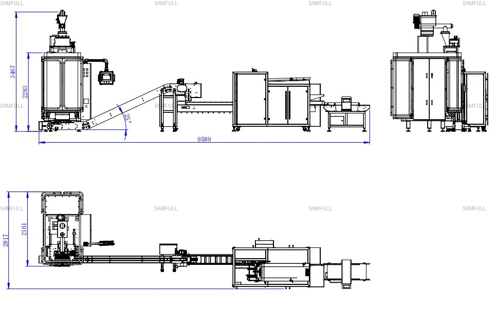 Multi Lane Powder Stick Pack Cartoning Packaging Line Multi Lane Powder Stick Pack Cartoning Packaging Line