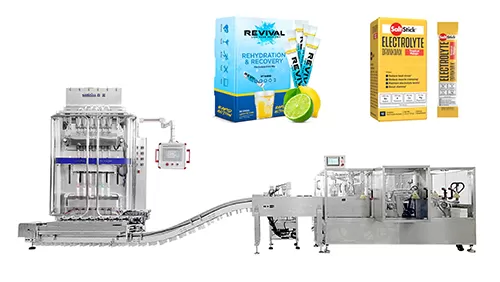 Stick Bag Packing Counting Assembling & Carton Line