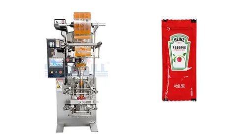 Single lane tomato paste sachet machine