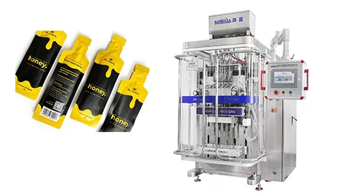 Irregular honey gle stick pack