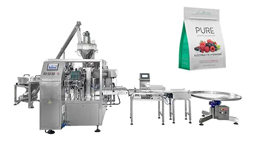 Gusset flat bottom pouch (with spoon)