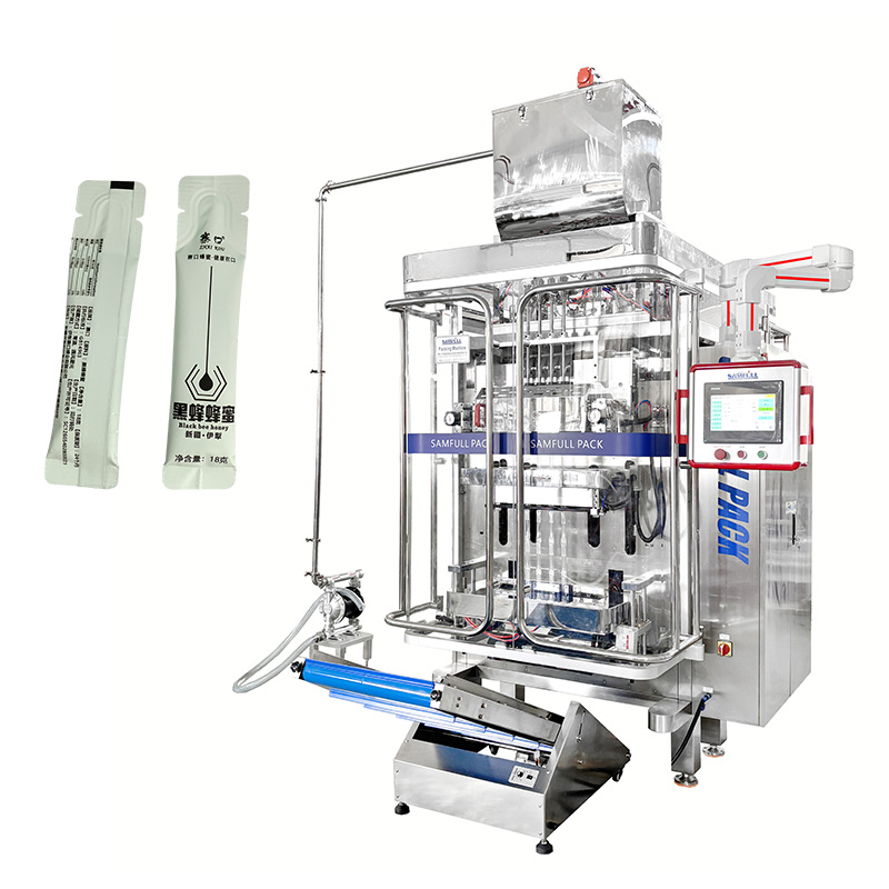 Four Lanes High Speed Honey Stick Filling Machine