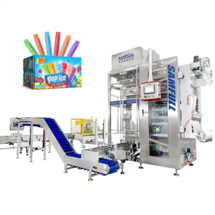 Ice Pop Packaging and Cartoning System – 8 Lane 4 Side Seal Automatic Line