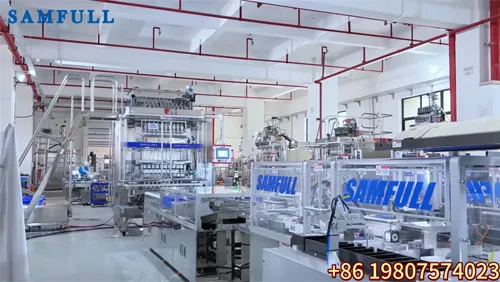 Single row 10 liquid sticks counting arraging and cartoning