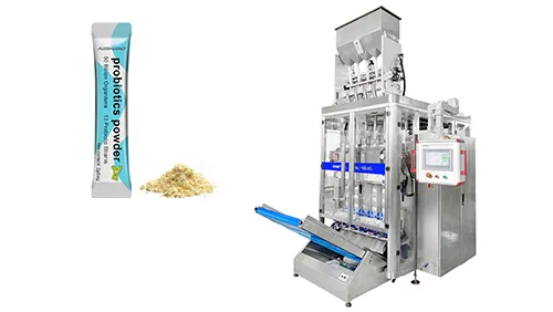 Free-flow powder supplements stick pack