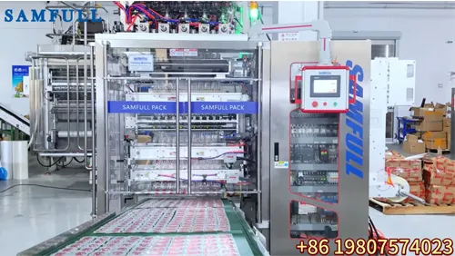 Ten lanes high output chilli oil paste sachet machine