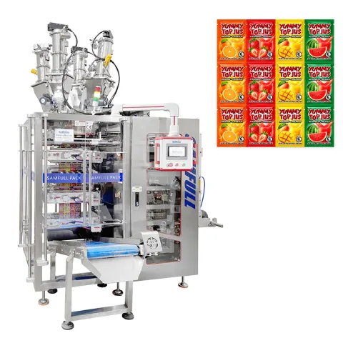 Multi Lane Powder Juice Sachet Packing Machine for 4 Flavors | Turkey Case
