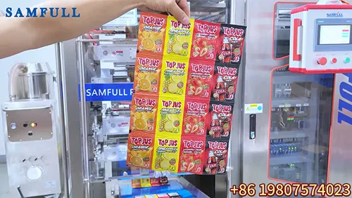 4 flavour powder juice sachet machine