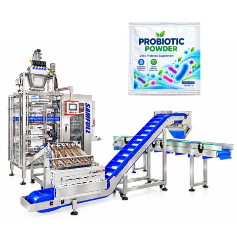 5-Lane Probiotic Powder Sachet Making, Filling & Counting Machine | Russia Case