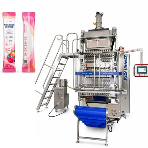 High Speed 12-Lane Stick Pack Packaging Line for Nutrition Powder | 336 Packs/Min