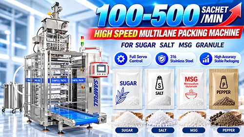 granule four sides sealing sachet